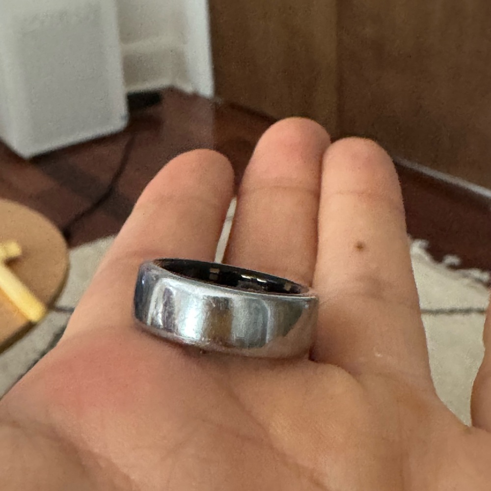 Oura Silver Ring Sleek Modern Jewelry